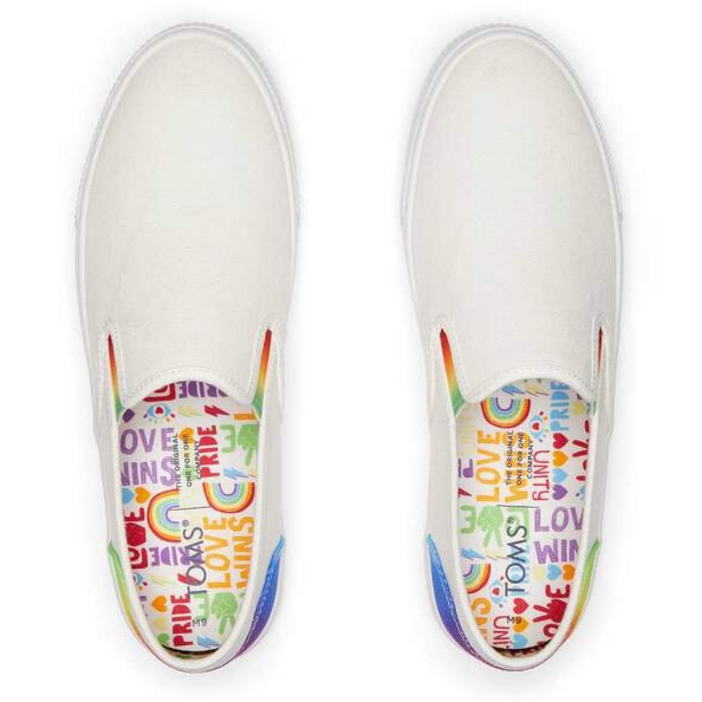 TOMS Baja Unity Slip-On Sneakers | White | Size 11.5 | NIB | Casual Comfort S - Picture 3 of 13